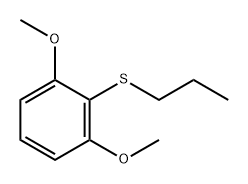 Benzene, 1,3-dimethoxy-2-(propylthio)- Structure