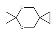 5,7-Dioxaspiro[2.5]octane, 6,6-dimethyl- Structure