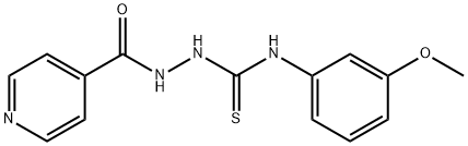 4-Pyridinecarboxylic acid, 2-[[(3-methoxyphenyl)amino]thioxomethyl]hydrazide Structure