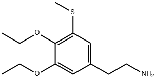 Benzeneethanamine, 3,4-diethoxy-5-(methylthio)- 구조식 이미지