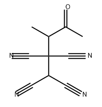 1,1,2,2-Ethanetetracarbonitrile, 1-(1-methyl-2-oxopropyl)- Structure