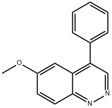 Cinnoline, 6-methoxy-4-phenyl- 구조식 이미지