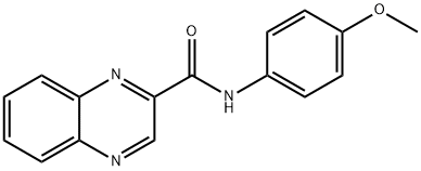 2-Quinoxalinecarboxamide, N-(4-methoxyphenyl)- 구조식 이미지