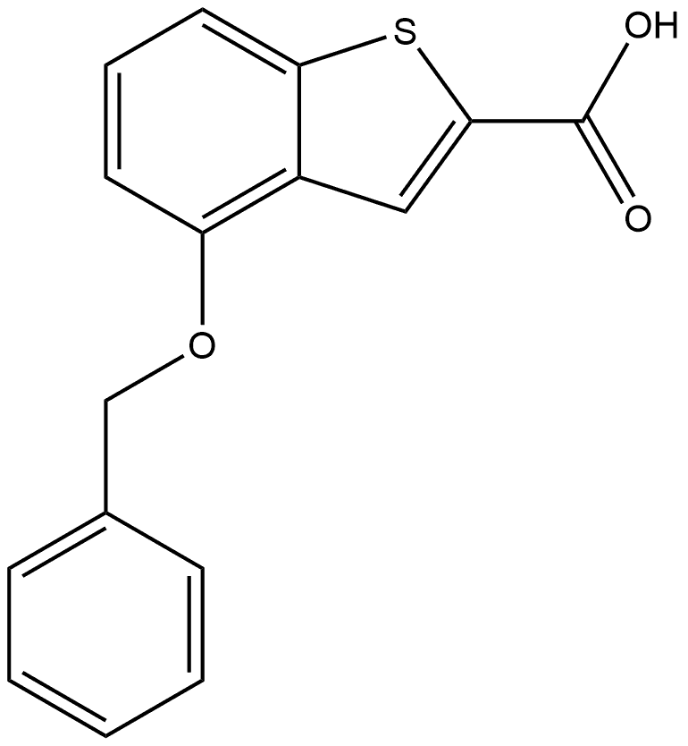 4-(benzyloxy)benzo[b]thiophene-2-carboxylic acid Structure