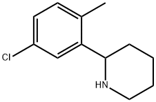 2-(5-chloro-2-methylphenyl)piperidine Structure