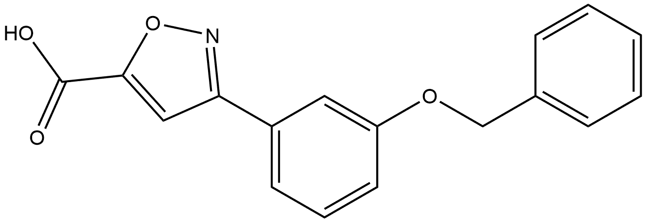 3-(3-(benzyloxy)phenyl)isoxazole-5-carboxylic acid Structure