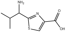 4-Thiazolecarboxylic acid, 2-(1-amino-2-methylpropyl)- Structure