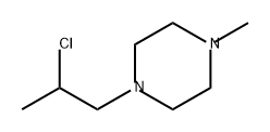 Piperazine, 1-(2-chloropropyl)-4-methyl- Structure