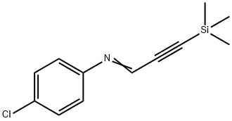 4-Chloro-N-(3-(trimethylsilyl)prop-2-yn-1-ylidene)aniline 구조식 이미지