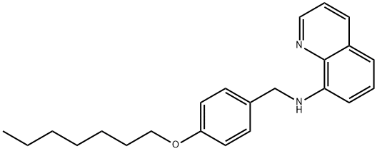 N-(4-(Heptyloxy)benzyl)quinolin-8-amine Structure