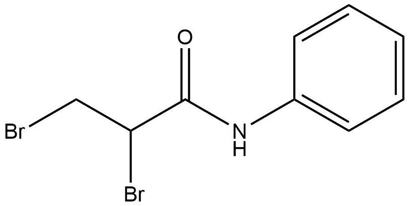 2,3-Dibromo-N-phenylpropanamide Structure