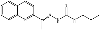 N-Propyl-2-(1-(quinolin-2-yl)ethylidene)hydrazinecarbothioamide 구조식 이미지