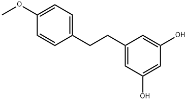 1,3-Benzenediol, 5-[2-(4-methoxyphenyl)ethyl]- Structure