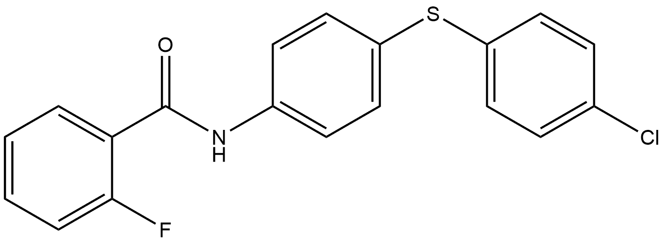 N-[4-[(4-Chlorophenyl)thio]phenyl]-2-fluorobenzamide Structure