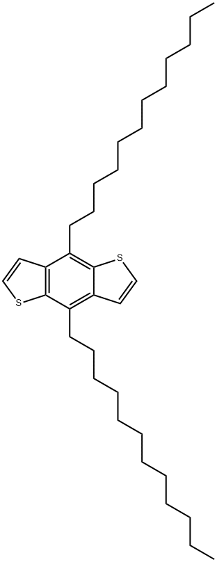 Benzo[1,2-b:4,5-b']dithiophene, 4,8-didodecyl- Structure