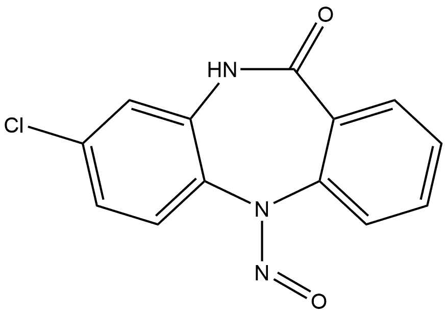 N-Nitroso Clozapine impurity A Structure