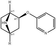 7-Azabicyclo[2.2.1]heptane, 2-(3-pyridinyloxy)-, (1R,2S,4S)-rel- Structure