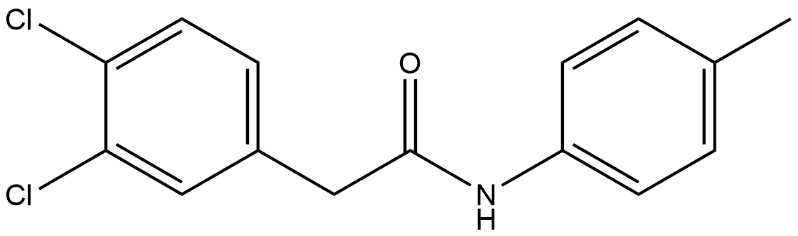 3,4-Dichloro-N-(4-methylphenyl)benzeneacetamide Structure