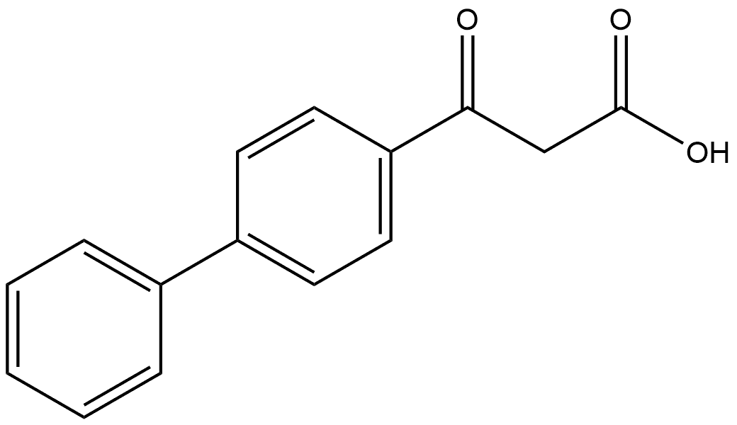 β-Oxo[1,1'-biphenyl]-4-propanoic acid Structure