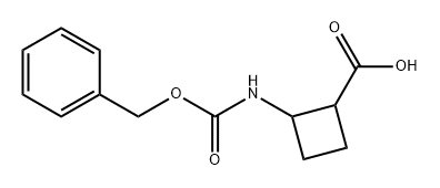 Cyclobutanecarboxylic acid, 2-[[(phenylmethoxy)carbonyl]amino]- Structure