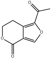 4H-Furo[3,4-c]pyran-4-one, 1-acetyl-6,7-dihydro- Structure