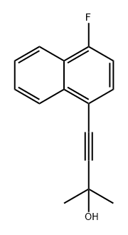 3-Butyn-2-ol, 4-(4-fluoro-1-naphthalenyl)-2-methyl- Structure