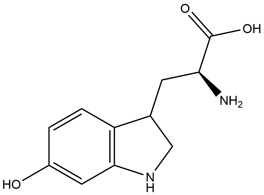 (2S)-2-Amino-3-(6-hydroxyindolin-3-yl)propanoic acid Structure