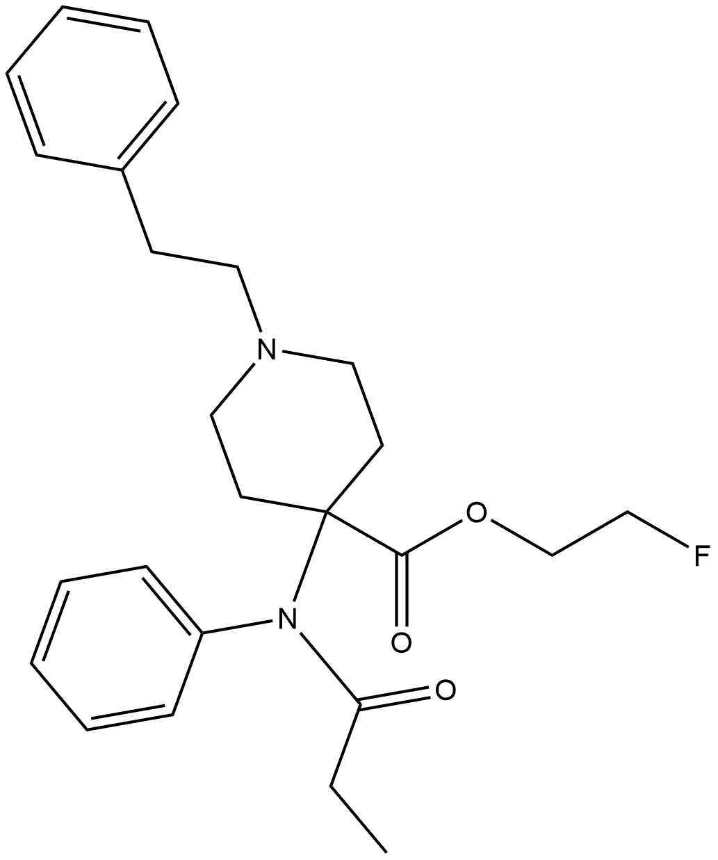 2-Fluoroethylcarfentanil Structure