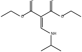 Propanedioic acid, 2-[[(1-methylethyl)amino]methylene]-, 1,3-diethyl ester Structure