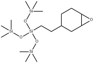 Trisiloxane, 1,1,1,5,5,5-hexamethyl-3-[2-(7-oxabicyclo[4.1.0]hept-3-yl)ethyl]-3-[(trimethylsilyl)oxy]- Structure