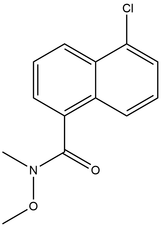 5-Chloro-N-methoxy-N-methyl-1-naphthalenecarboxamide Structure