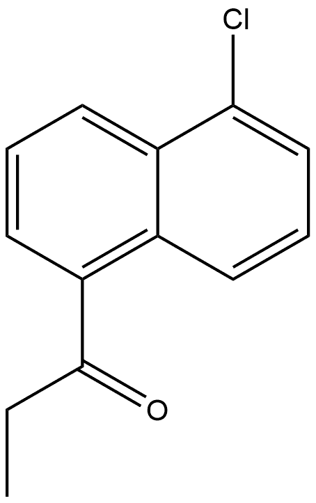 1-Propanone, 1-(5-chloro-1-naphthalenyl)- Structure