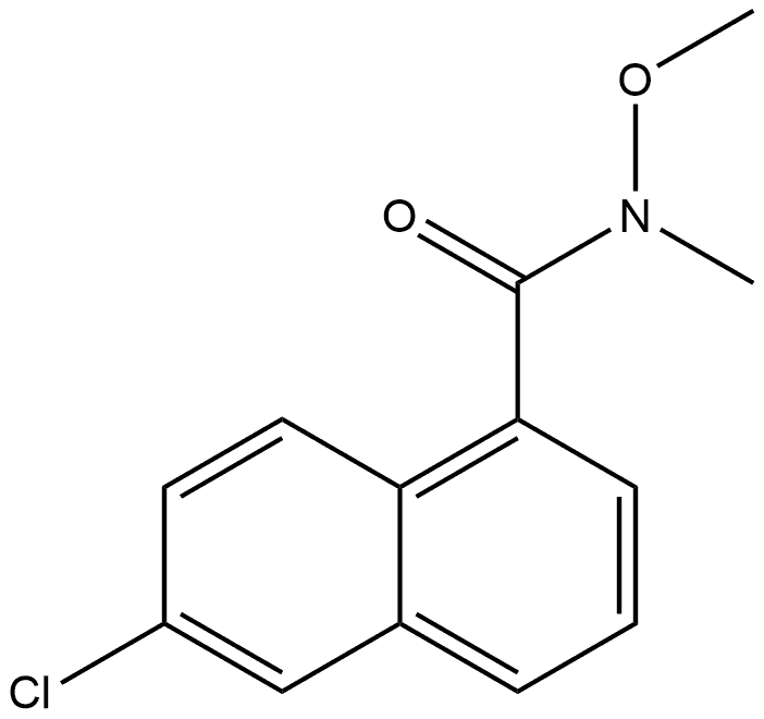 6-Chloro-N-methoxy-N-methyl-1-naphthalenecarboxamide Structure