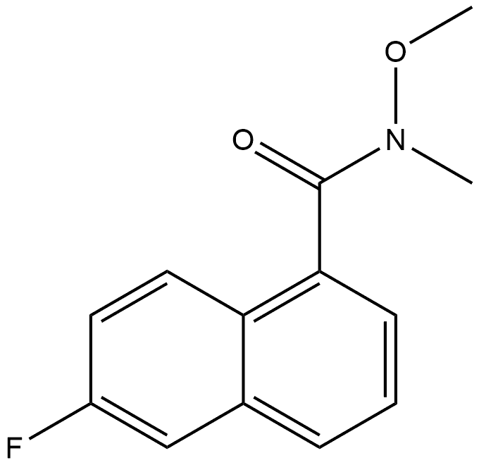 6-Fluoro-N-methoxy-N-methyl-1-naphthalenecarboxamide Structure