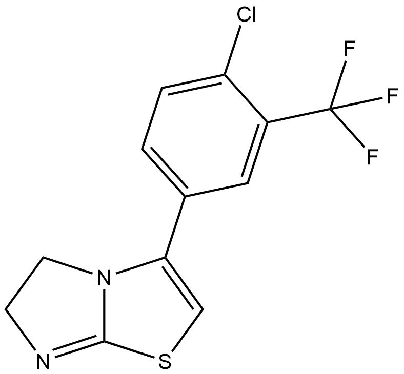 3-(4-chloro-3-(trifluoromethyl)phenyl)-5,6-dihydroimidazo[2,1-b]thiazole Structure