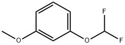 Benzene, 1-(difluoromethoxy)-3-methoxy- Structure