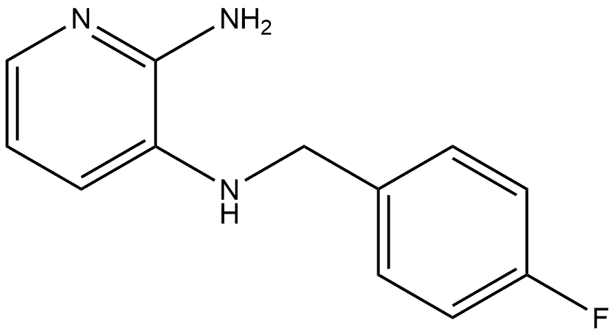 N3-[(4-Fluorophenyl)methyl]-2,3-pyridinediamine Structure