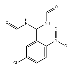 Formamide, N,N'-[(5-chloro-2-nitrophenyl)methylene]bis- 구조식 이미지