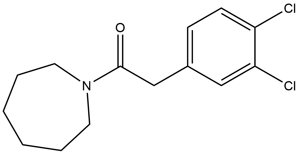 2-(3,4-Dichlorophenyl)-1-(hexahydro-1H-azepin-1-yl)ethanone Structure