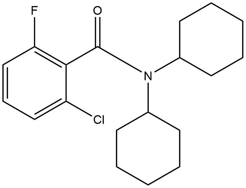 2-Chloro-N,N-dicyclohexyl-6-fluorobenzamide Structure