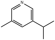 Pyridine, 3-methyl-5-(1-methylethyl)- Structure