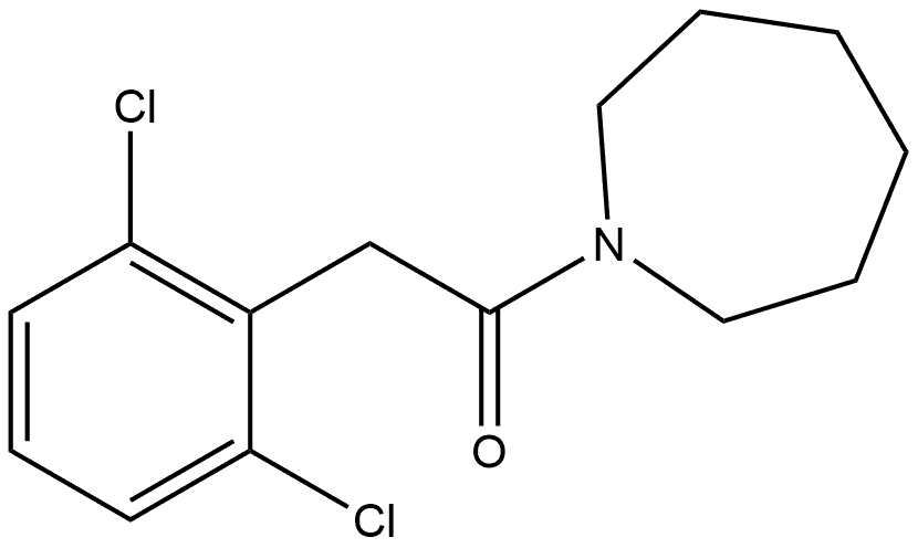 2-(2,6-Dichlorophenyl)-1-(hexahydro-1H-azepin-1-yl)ethanone Structure