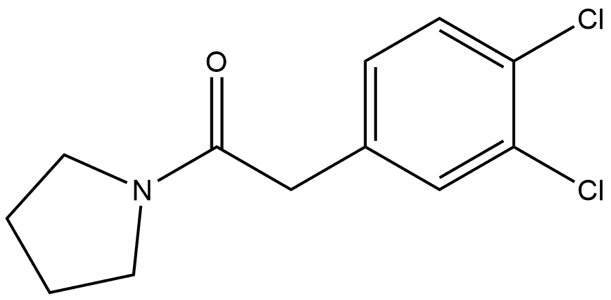 2-(3,4-Dichlorophenyl)-1-(1-pyrrolidinyl)ethanone Structure