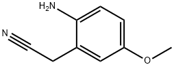 Benzeneacetonitrile, 2-amino-5-methoxy- Structure