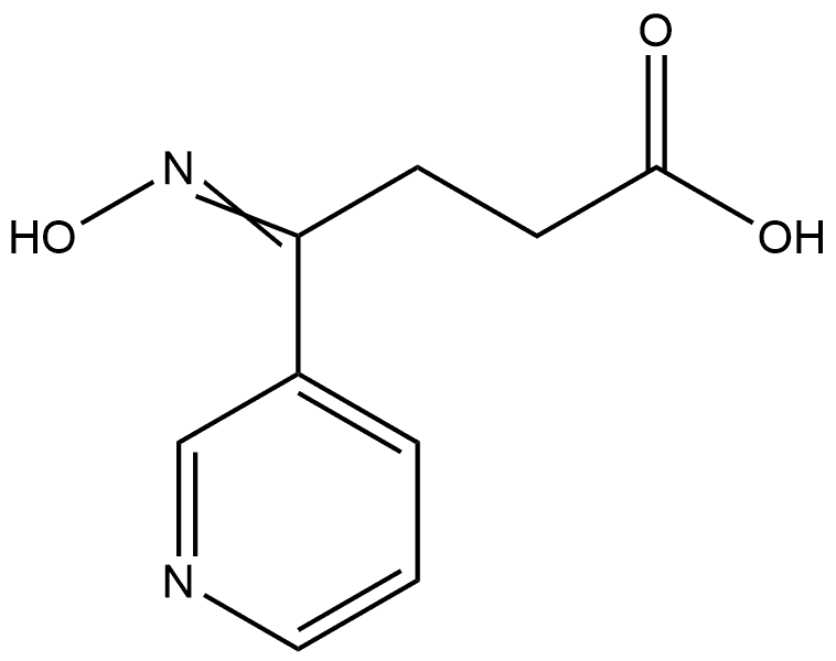 3-Pyridinebutanoic acid, γ-(hydroxyimino)- Structure