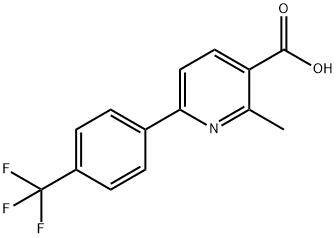 2-Methyl-6-(4-(trifluoromethyl)phenyl)nicotinic acid Structure