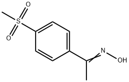 Ethanone, 1-[4-(methylsulfonyl)phenyl]-, oxime Structure