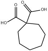 1,1-Cycloheptanedicarboxylic acid 구조식 이미지