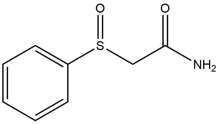 Acetamide, 2-(phenylsulfinyl)-, (-)- 구조식 이미지