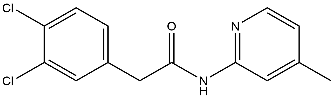 3,4-Dichloro-N-(4-methyl-2-pyridinyl)benzeneacetamide Structure